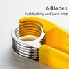 Banana-cutting Artifact Stainless Steel Slicer Food Grade Fruit Knife Ham Sausage Slicer Fruit Platter Tools  Kitchen Gadgets