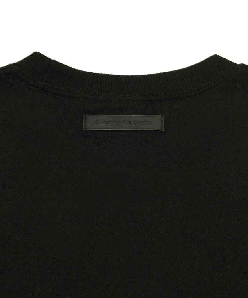 C WEAR BY THE GENIUS Мужская укороченная футболка с длинным рукавом Черная