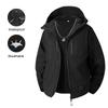 Men's Jacket Autumn Hot Sale Solid Color Breathable Waterproof Zipper Jackets Hooded Outdoor Climbing Fishing Male Outwear