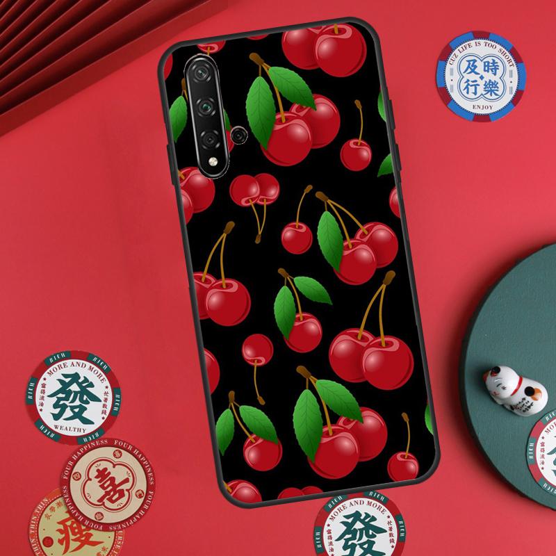 Чехол Food Fruit Red Cherry для Huawei Nova 12s 7i 8i 11i 12i Y73 Y70 Y90 Y60 Y72 Y61 Y91 9 10 SE P30 Pro P40 Lite