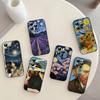Чехол для телефона Van Gogh A-Art Эстетичный Для iPhone 17, 16,15,14,13,12,11 Plus,Pro Max, Других Мягкий Черный Чехол