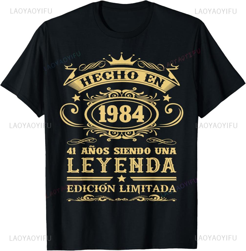 Vintage 1984 Limited Edition Shirt 41 Year Old 41st Birthday TShirt Graphic T Shirts Camisetas Streetwear Unisex Clothing Harajuku