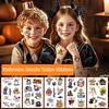 Halloween Candle Tattoo Stickers Halloween Party Candle Surface Decoration Cartoon Stickers DIY Cute 1PC