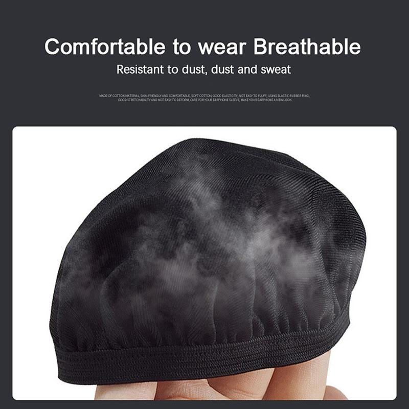 2 шт. Многоразовые Универсальные Мягкие Моющиеся Чехлы для Наушников Эластичные Прочные Дышащие Защитные Пыленепроницаемые Чехлы для Амбушюр