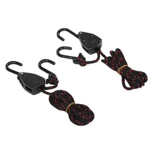 iplusmile Rope Ratchet, Hook Pulley, Loading Strap, Max Load: 68kg, Locking, Heavy-Duty, Adjustable 1/8" Strap, Easy To Use, Fastening, Multi-Purpose,
