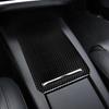 Carbon Fiber Center Storage Box Panel Cover Trim For Tesla Model X 2014-