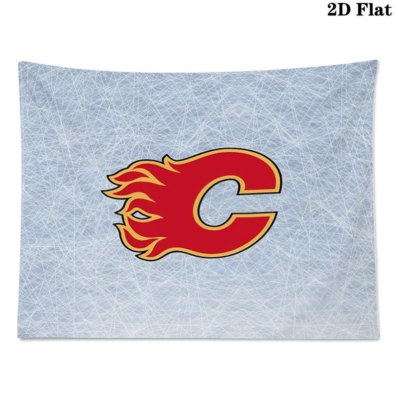 Calgary Flames Printed Tapestry – Wall Hanging for Bedrooms, Dorms, and Home Decor
