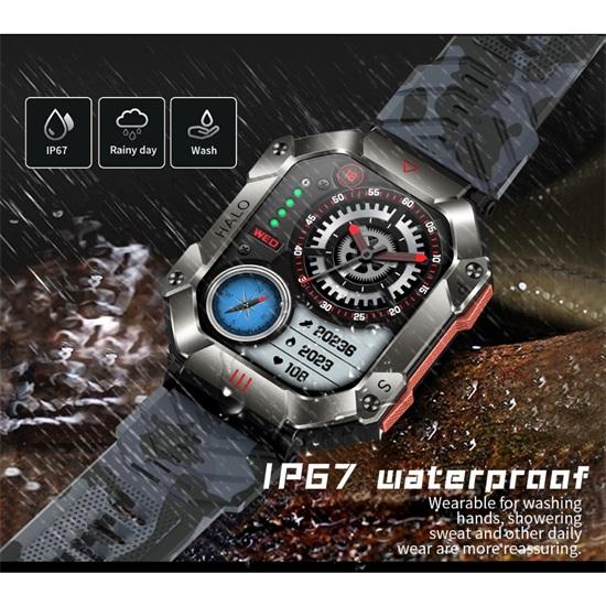 SACOSDING Apollo-002s-A Men 2.0inch Large Screen Compass Bluetooth Call Outdoor Sports Watches Fitness Smartwatch Women