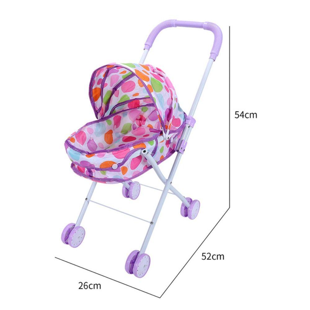 Iron Support Frame Baby Stroller Plastic + Metal Furniture Toy Little Girls Boys
