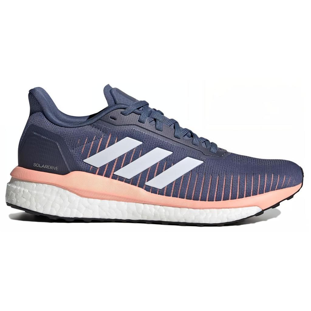 Adidas Solar Drive 19 Breathable Mesh Low-Top Running Shoes Women Sneakers Blue Pink EF0778