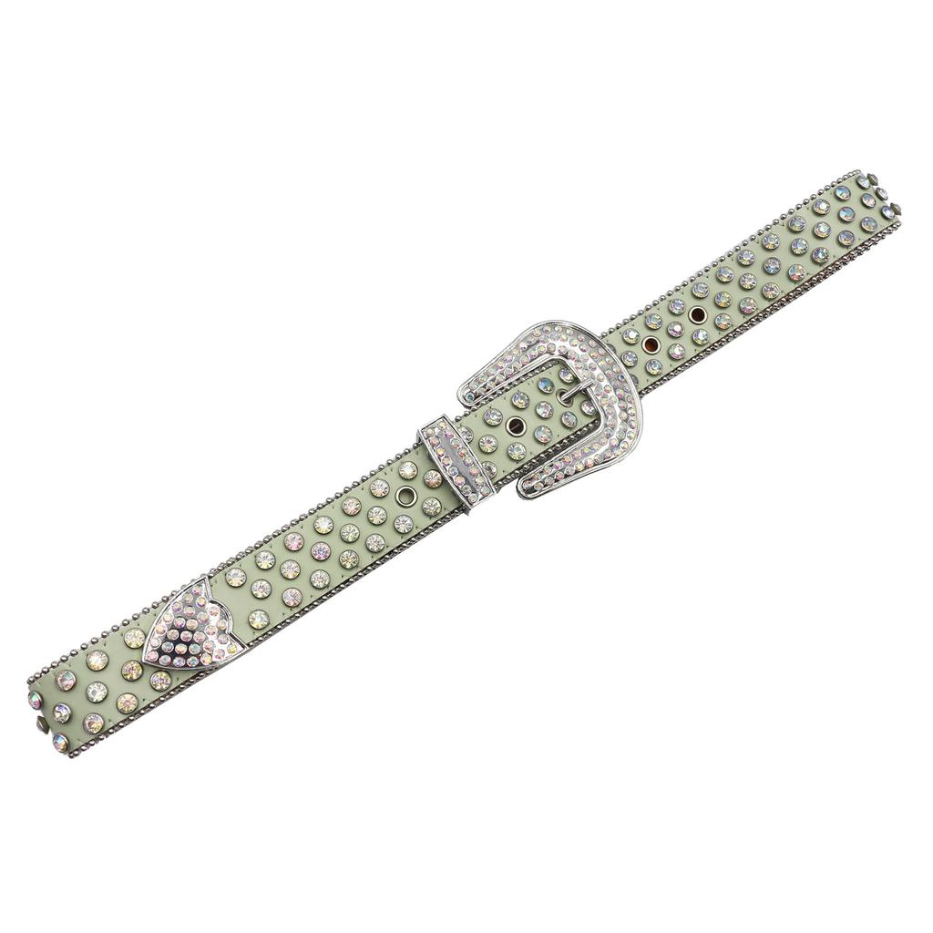 Специальное предложение Ремень со стразами, Панк-ремень, Европейский и американский стиль, Модный ремень в стиле рок-н-ролл со стразами