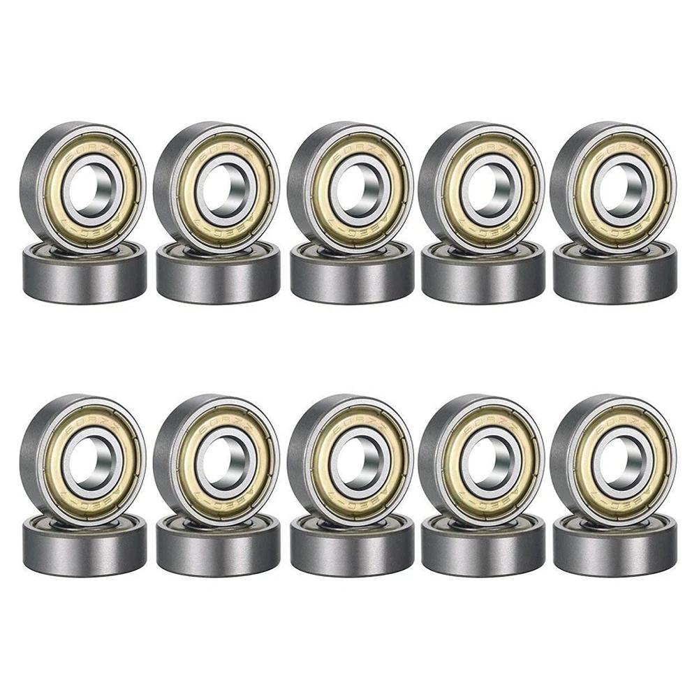 20/10 шт. Шариковые подшипники 608zz/608rs ABEC-9/7 Миниатюрные подшипники Глубокий паз Роликовый подшипник из углеродистой стали для скейтборда