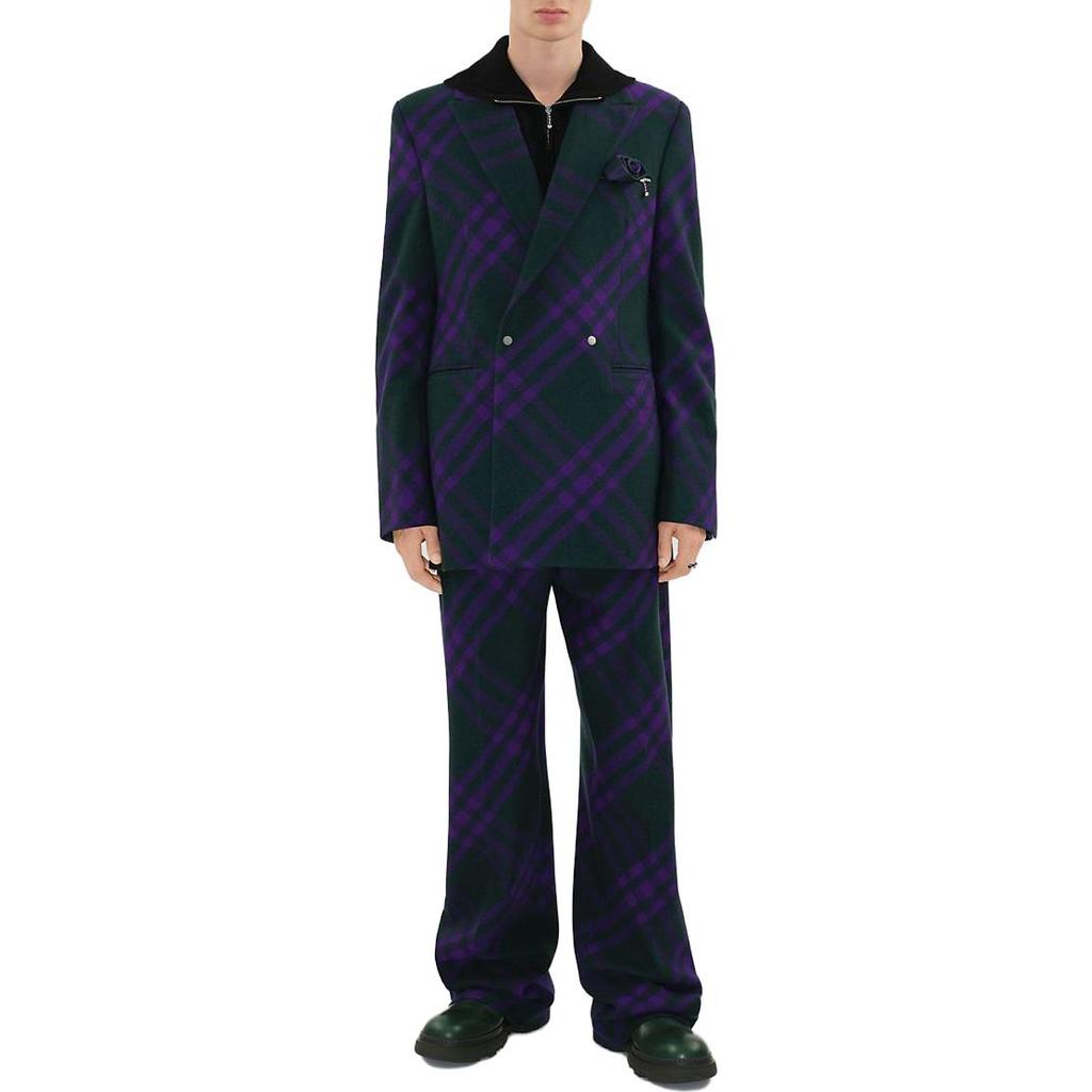 Burberry FW23 Business Suit Coat Men's Purple 80776141