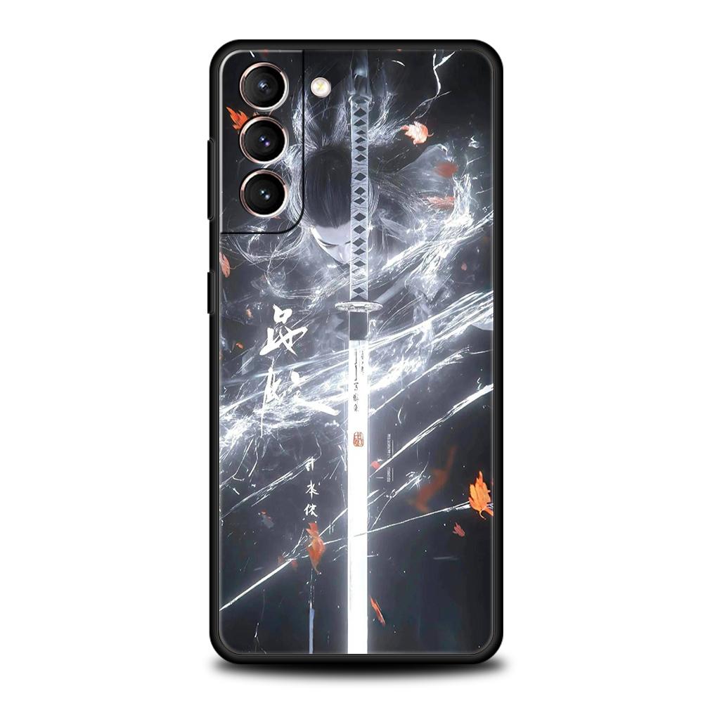 Phone Case Cover for Samsung Galaxy S25 Edge S24 S23 S22 S20 S21 FE Ultra S10 S10E Plus 5G Soft TPU The Sword Creative Pattern
