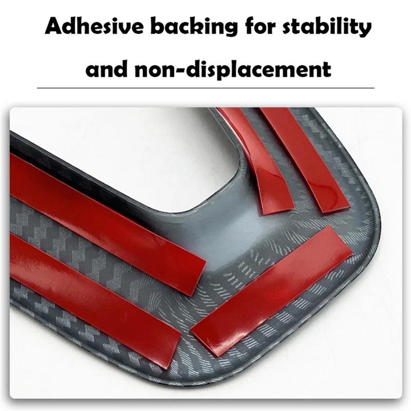 A87Q-Black Steering Wheel Cover Trim for Jeep Dodge Charger Challenger Durango 2015- Car Interior Style