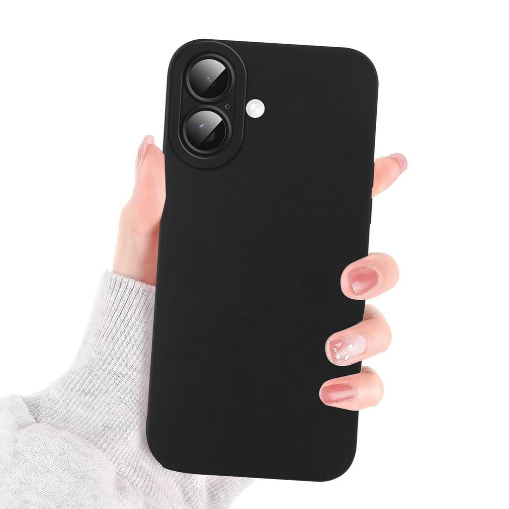 Роскошный черный чехол для iPhone 16 15 14 Pro Max Plus 13 12 11 7, Мягкий силиконовый чехол из ТПУ, Амортизирующий чехол с защитой камеры
