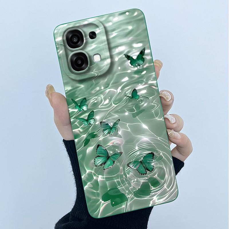 Чехол для Oppo A6 Pro 5G 4G Модный Минимализм Масляная Живопись Цветочный Силиконовый Мягкий Корпус Телефона Новый Дизайн Ударопрочная Задняя Крышка