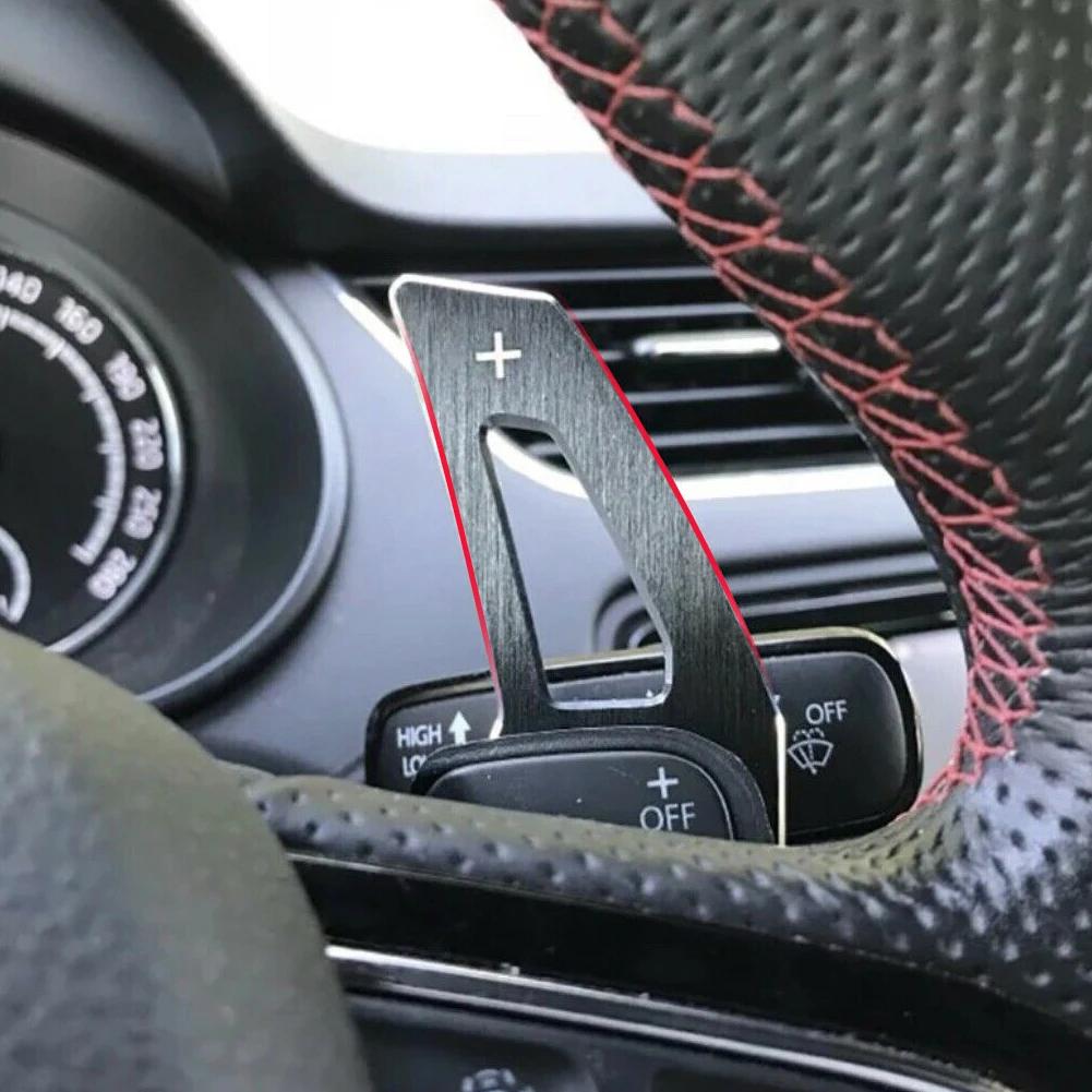 Car Steering Wheel DSG Shift Paddle Extension Shifters Sticker For Volkswagen Tiguan Golf6 MK6 Jetta GTI R20 R36 CC Scirocco EOS