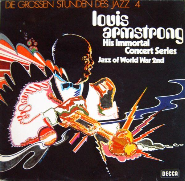 Виниловая пластинка LOUIS ARMSTRONG - His Immortal Concert Series PD12008 DECCA Германия Джаз Б/у
