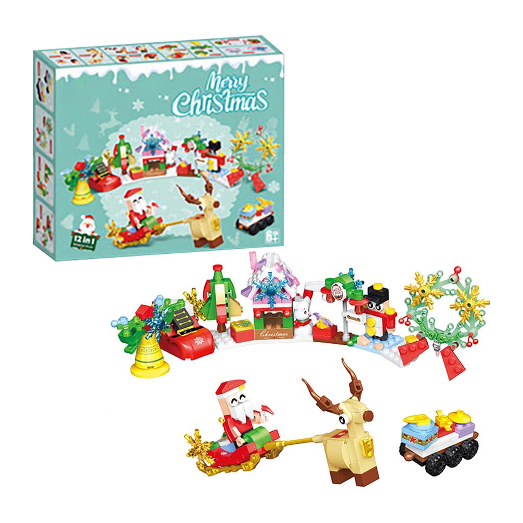 Рождественские игрушки-конструкторы, игрушки для украшения дома, рождественские подарки, рождественские сюрпризы для детей и друзей