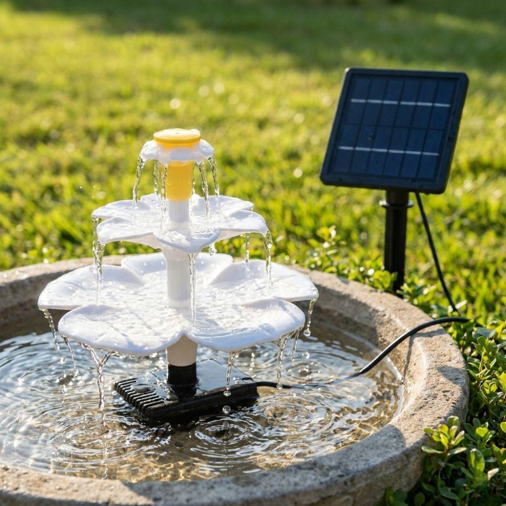 Adjustable Solar Panel Solar Fountain Pump PET Mini Fountain Pump Durable Fountain Panel Kit