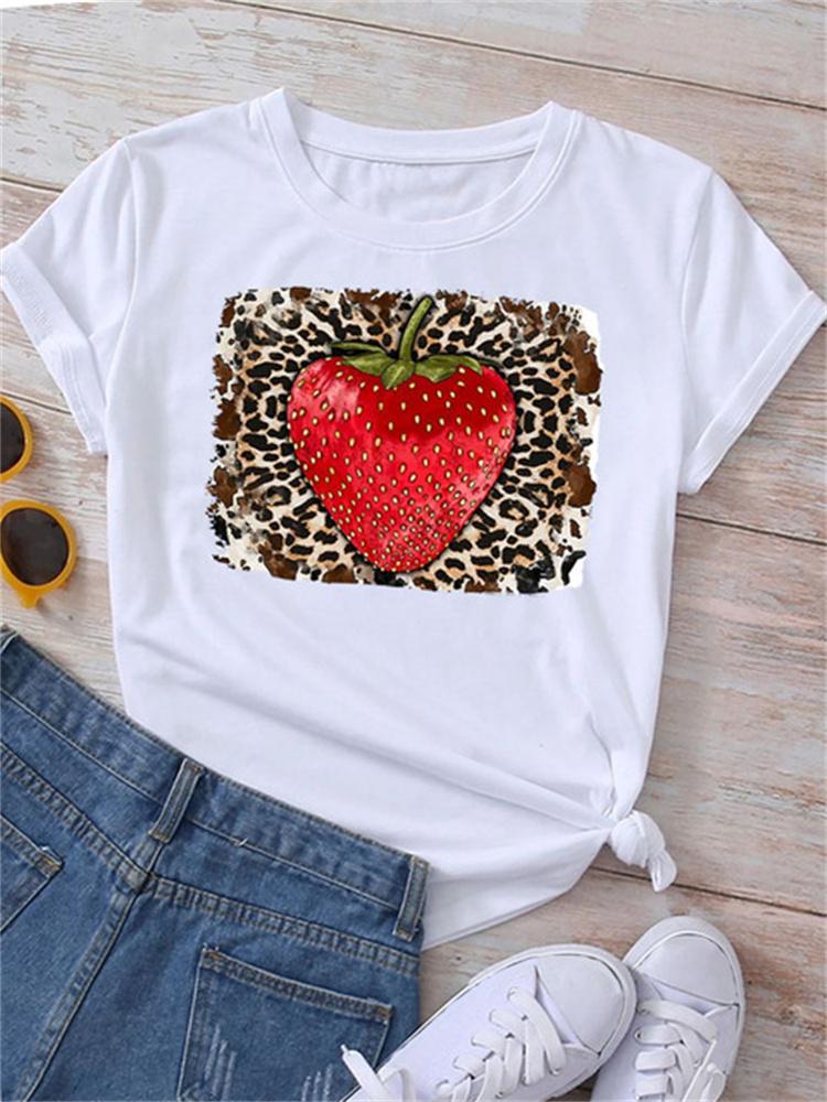 Maycaur Новая летняя забавная женская футболка с принтом арбуза и фруктов Harajuku Белые футболки с рисунком повседневные женские топы женская одежда