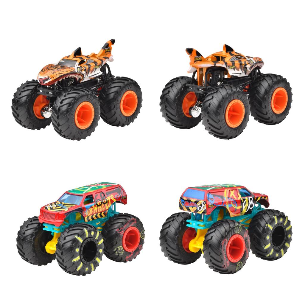 Hot Wheels Монстр-Трак 1:64 Ассорти Игрушечных Транспортных Средства, Мини-Машинки, Коробка на 8 Машинок, Возраст 3+, Многоцелевые, 983B-FYJ44