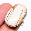 Натуральный брекчированный мукаит Кольцо из стерлингового серебра 925 пробы Размер 8.5 AR-16534