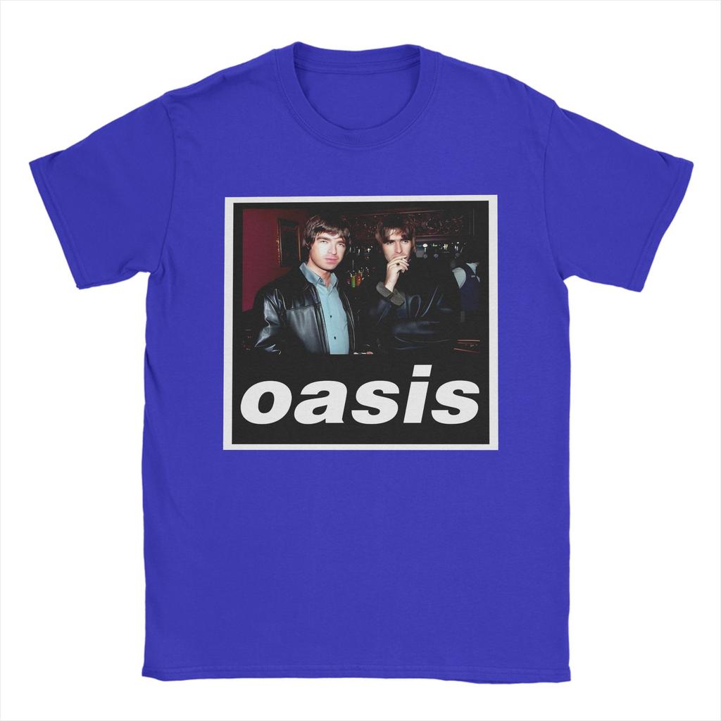 Новинка Футболки с принтом рок-группы O-Oasis Мужские с круглым вырезом с коротким рукавом Летние топы 100% Хлопок