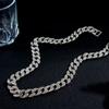 Miami Cuban Choker Link Chain Silver Plated Mens Hip Hop Necklace Jewelry