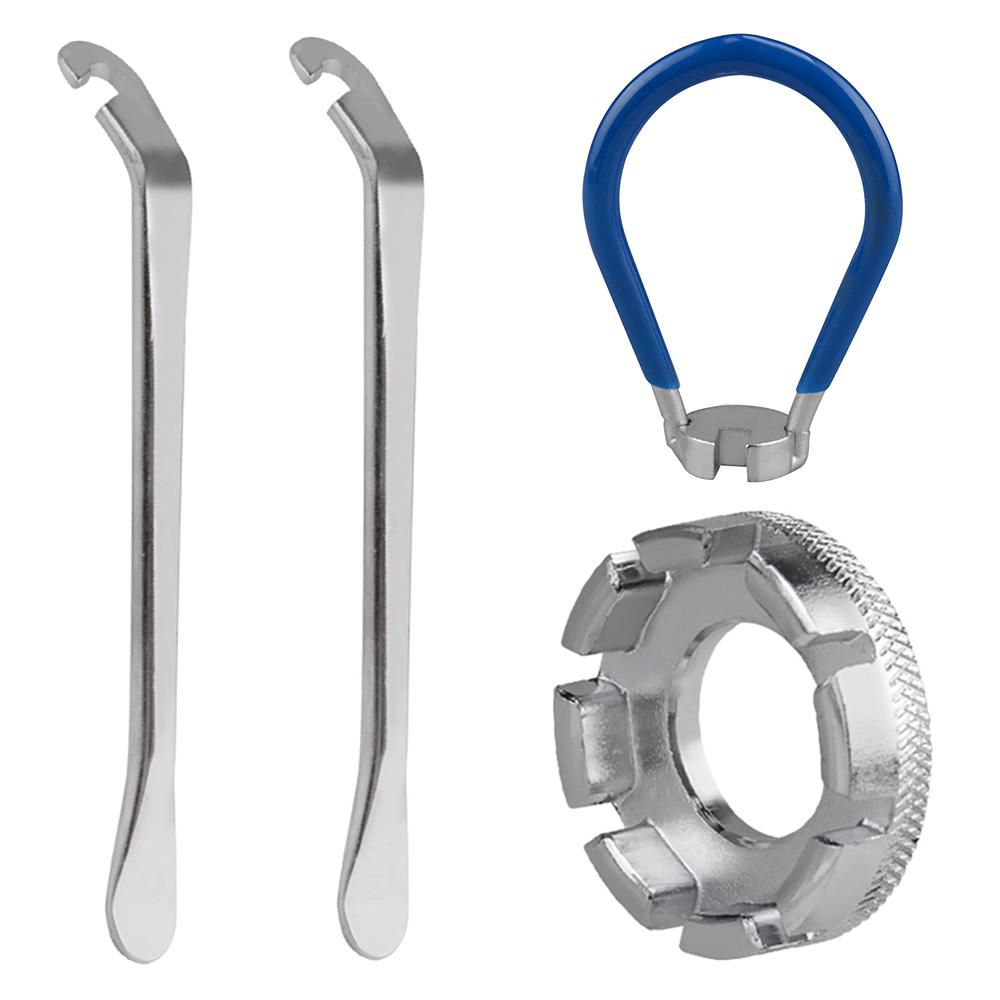 4 комплекта инструментов для велосипедных спиц, карманный инструмент для велосипедных спиц, 6 в 1, инструмент для проверки обода велосипеда, правильный инструмент