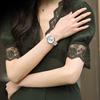 Casio CASIOSHEEN gold foil theme series solar power quartz movement Japanese and Korean watch women's watch silver dial SHS-C100L-7AUPFJ