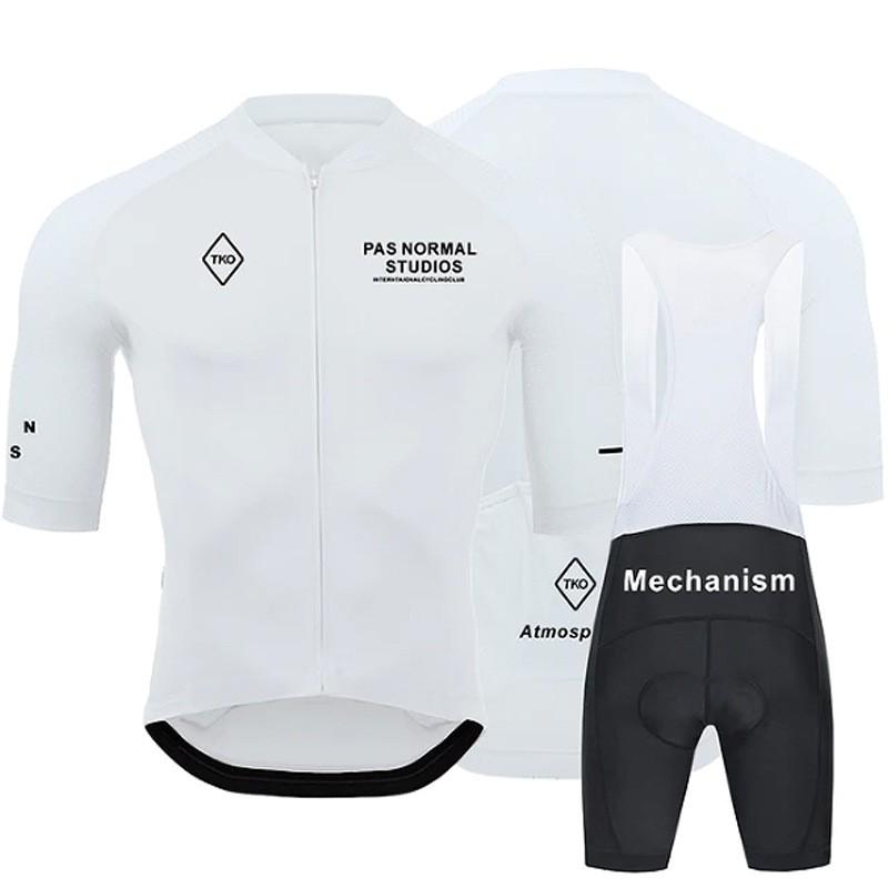 Mens Cycling Jersey Bib Shorts Set Breathable Road Bike Outfit