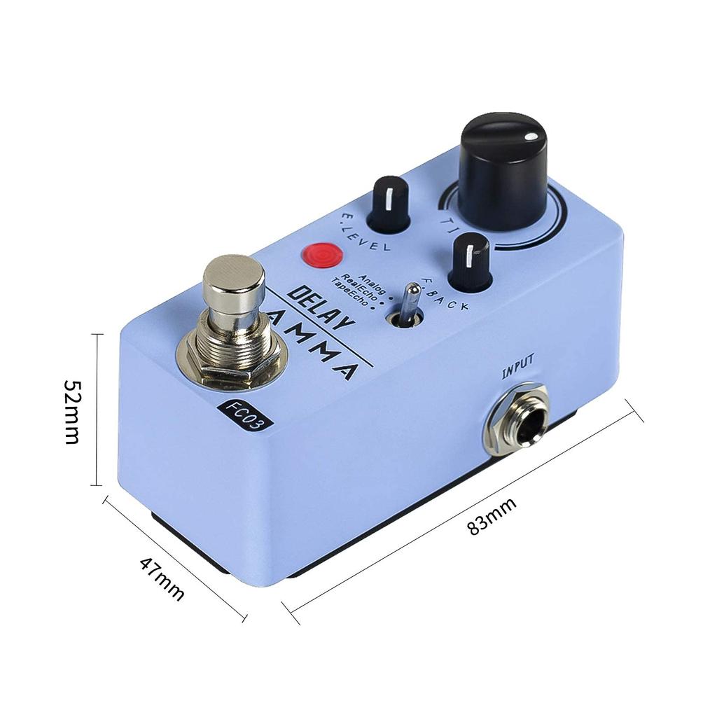 FLAMMA FC03 Blue Mini Digital Delay Guitar Pedal