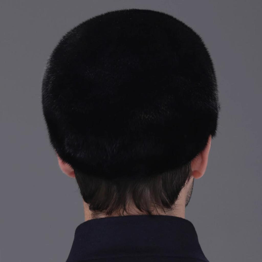 Mink Hat Men's Middle-aged and Elderly Mink Cap Winter Outdoor Warm Fur Cotton Hat Whole Mink Baseball Cap