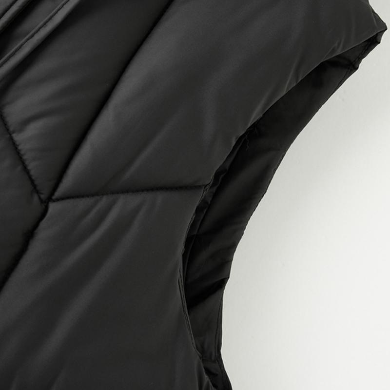 Модный зимний женский теплый жилет с капюшоном, толстые повседневные куртки без рукавов, женские короткие пальто