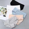 Women Panties Mid Waist Thread Solid Color Soft Elastic Quick Dry Anti-septic Anti-shrink Lady Briefs Underpants Female Underwear