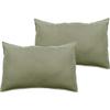 Set of 2 Palace Pillowcases Pure Cotton Yarn-dyed Washed 63 Threads/cm² South Wind - Palace Sage - Set of 2 Pillowcases 50 X 70 Cm