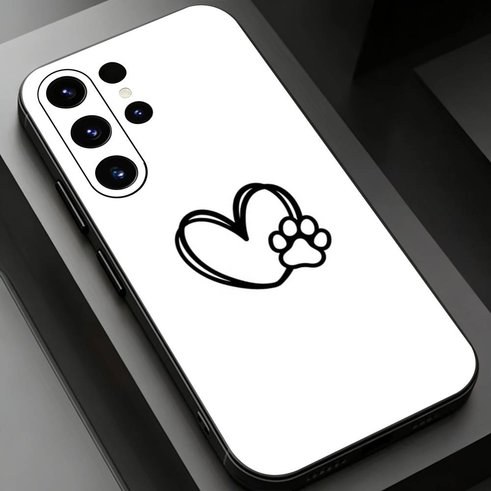 Dog Paw Phone Case for Samsung Galaxy S20,23 Ultra S24,22 Plus S25,26,21FE TPU Cover
