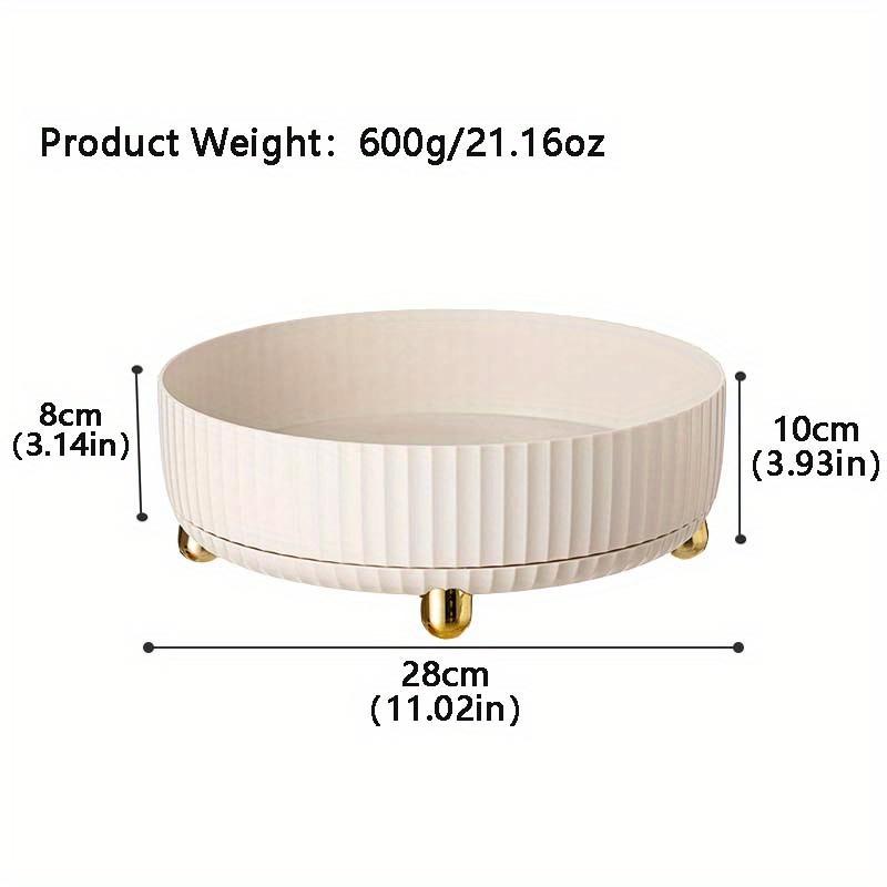 Вращающийся на 360° лоток для хранения, органайзер для косметики и парфюмерии, настольный лоток для хранения, лоток для хранения средств по уходу за кожей, большая вместимость, 1 шт.