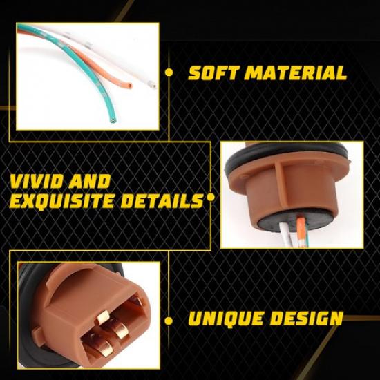 Flosser Pigtail Wire 2644 Female Socket 7443 Two Harness brake Turn Signal 2-10X