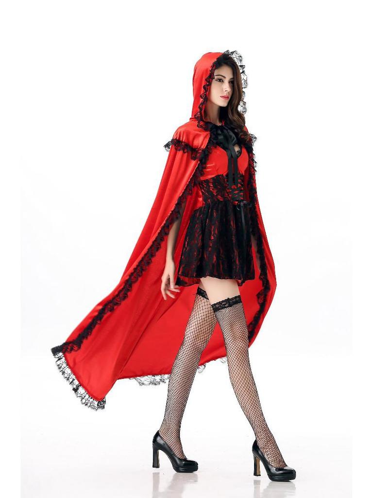 Костюм принцессы, замок королевы, косплей Красной Шапочки на Хэллоуин и Рождество