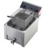 VEVOR Commercial Electric Deep Fryer, Oil Filtration Upgrade, 6.8 L Oil Capacity, 2500W Stainless Steel Countertop Fryer with Basket and Lid