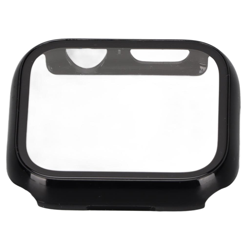 Protective Watch Shell Case with Tempered Glass Full Coverage HD Screen Protector for IWatch Series 7 2021