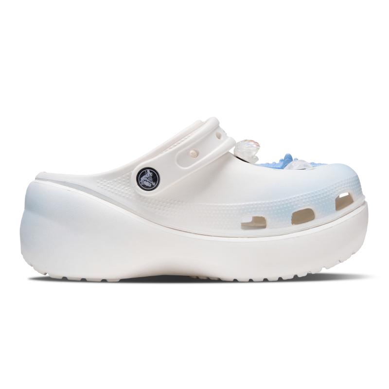 Crocs Морская Соль Молочная Пена ЭВА Простые и Атмосферные Дырявые Туфли Унисекс Белые