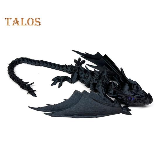 3D-печатный крылатый дракон, гибкий шарнирный дракон с крыльями, игрушка-дракон для домашнего офиса, декор для стола, снятие стресса