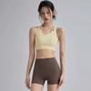 All-In-One Sports Bra for Women, Shock-Proof, High-Intensity Running Training, Fake Two-Piece Fitness, Pilates, Yoga Vest