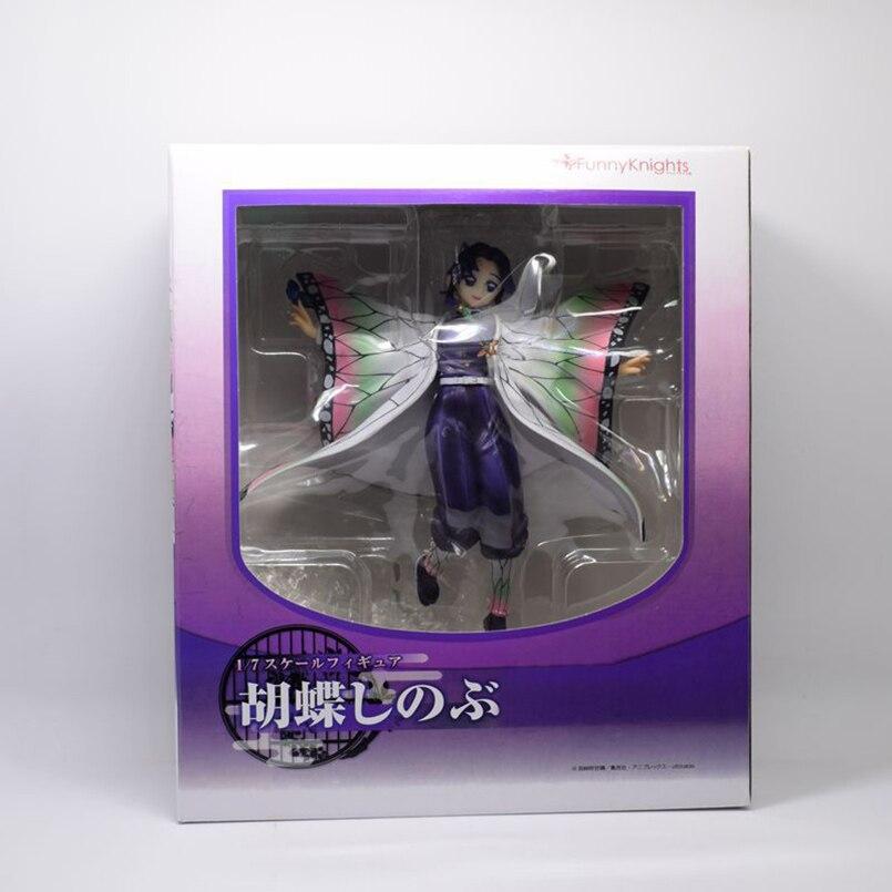 20cm Anime Demon Slayer Figure Demon Slayer Flying Kochou Shinobu Pvc Action Figure Collectible Model Toys Kid Gift