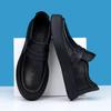 Shoes Men's Autumn Leather Versatile Trend Foot Casual Leather Shoes Men's Doudou Shoes One Pedal Lazy Loafers