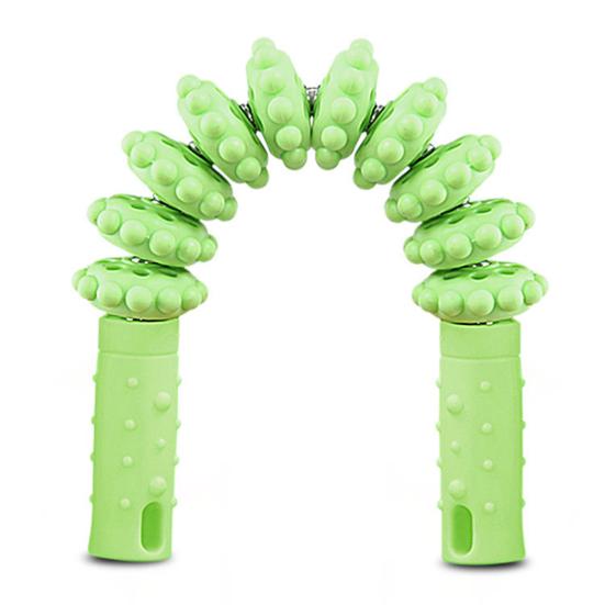 10 колес, массажный ролик, мышечная боль, облегчение боли, глубокое расслабление тканей, физиотерапия, нога, рука, живот, спина, роликовый массажер для всего тела, палка